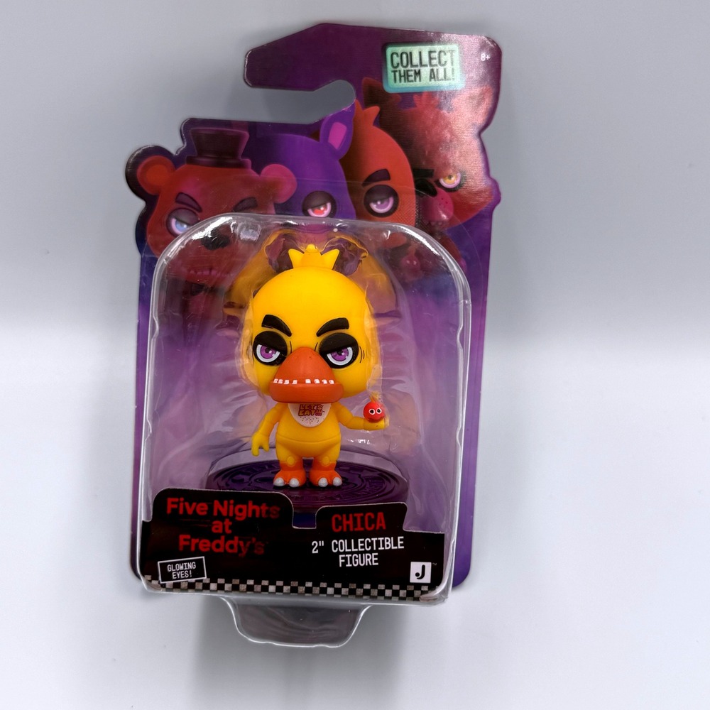 Five Nights at Freddys Chica 2 inch Collectible Figure Glowing Eyes Jazwares NEW